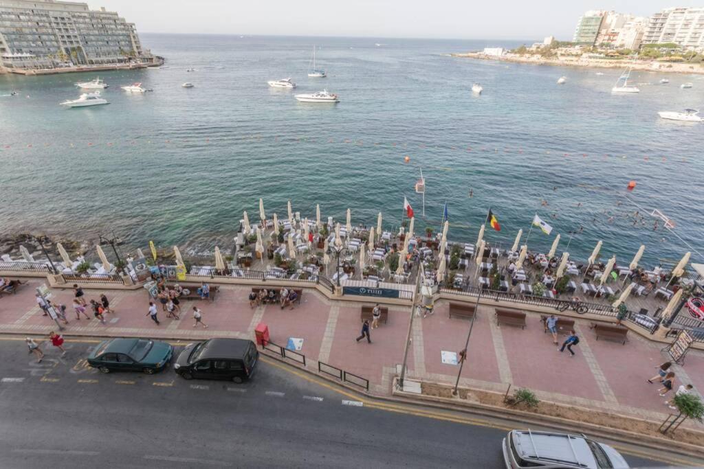 St Julians' Sea Front, Spectacular View, Apartment San Ġiljan Exterior foto
